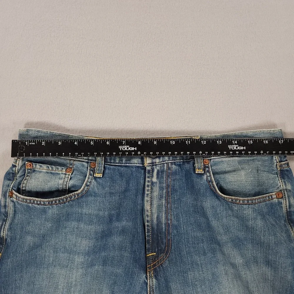 Lucky Brand Jeans Mens 34x34 Bootleg Y2K 100% Cotton Denim Bootcut - Picture 6 of 16